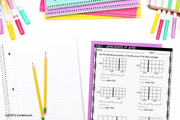 Teaching the Distributive Property with an Area Model • Cupcakes ...