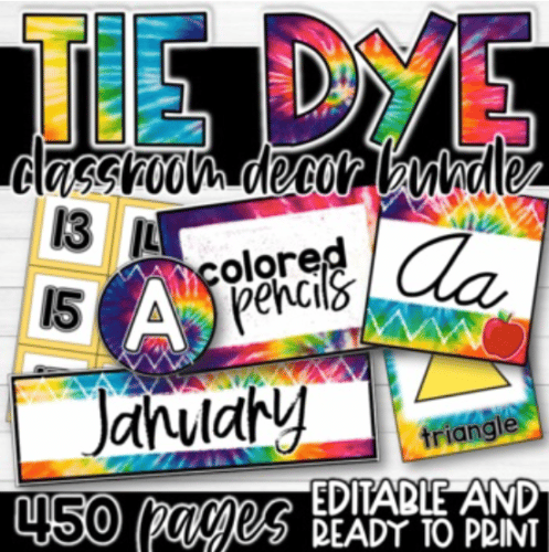 Everything You Need For A Tie Dye Classroom Theme 2 Screenshot 2022 06 16 10.14.06 PM 1