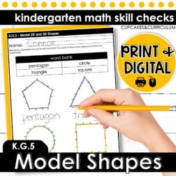 modeling 2d and 3d shapes worksheets