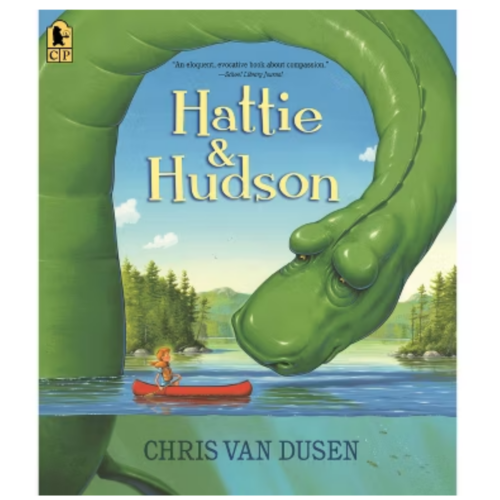 Hattie and Hudson book cover by Chris Van Dusen, a children's book about standing up for others and being an upstander