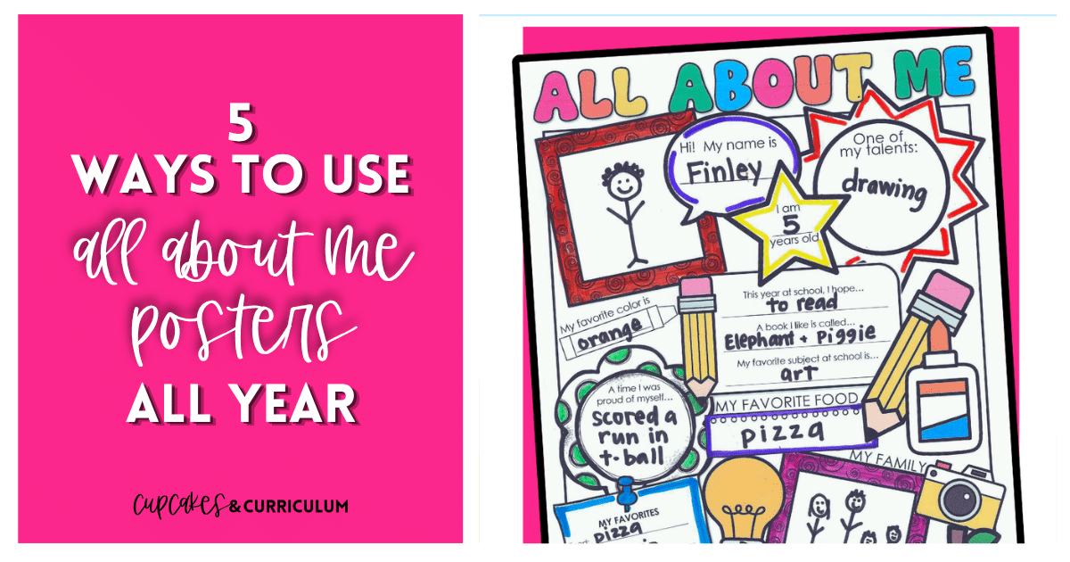 5 Ways to Use All About Me Posters All Year