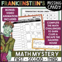 Halloween Math Mystery Escape Room Activity