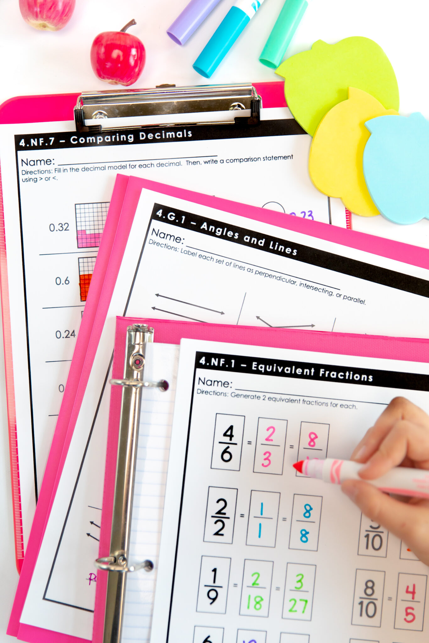 Free 4th Grade Worksheets • Cupcakes & Curriculum
