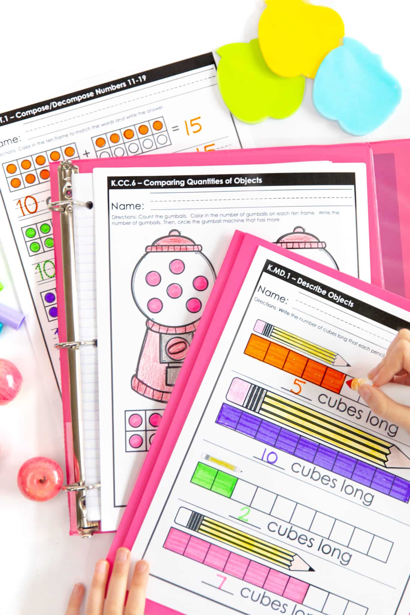 Free Kindergarten Worksheets • Cupcakes & Curriculum