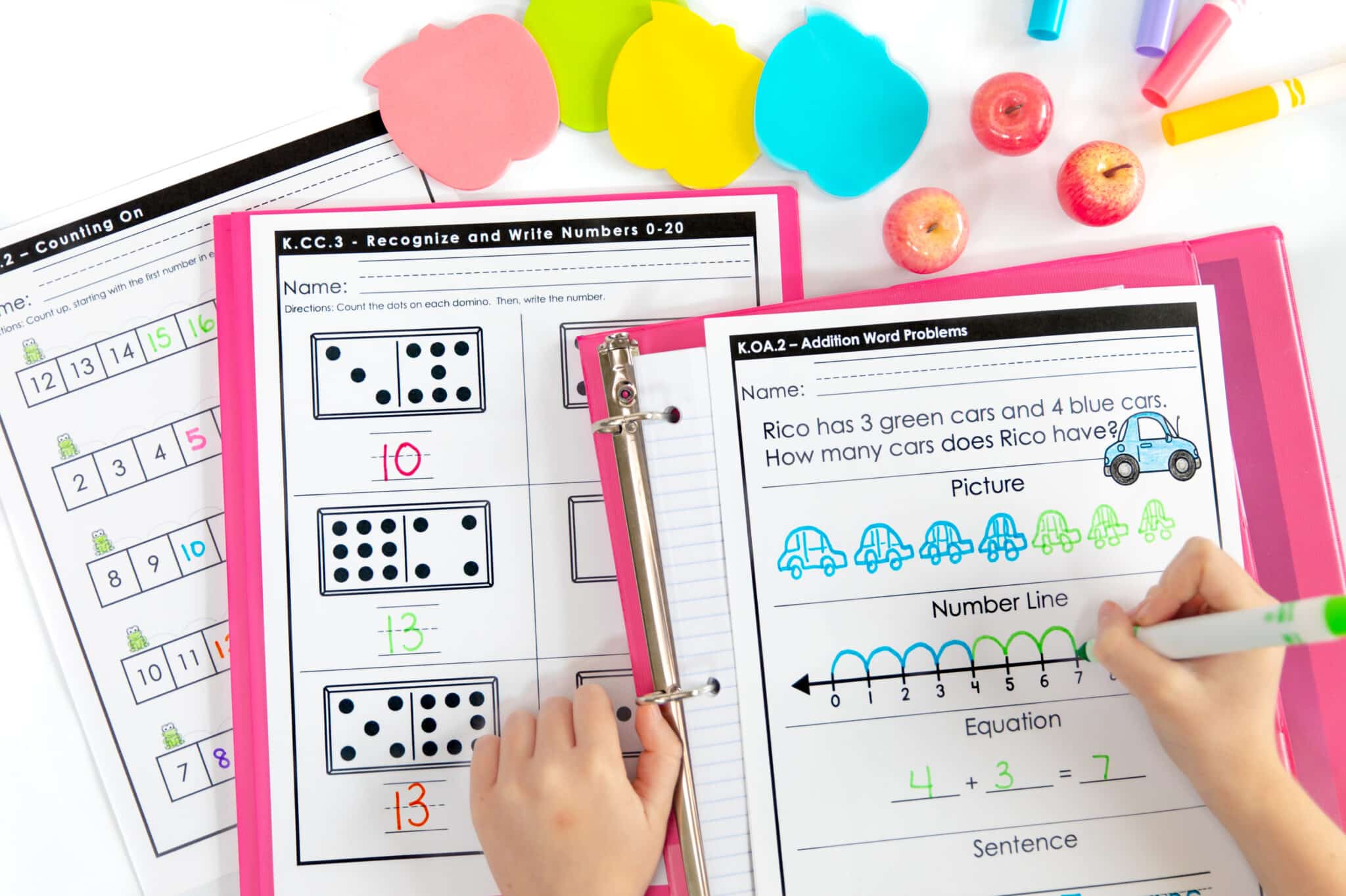Free Kindergarten Worksheets • Cupcakes & Curriculum