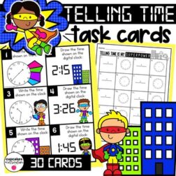 Telling Time Task Cards
