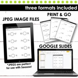 Comparing Numbers Worksheets First Grade Math 1.NBT.3 • Cupcakes ...