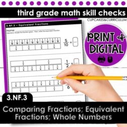 Equivalent Fractions; Comparing Fractions | Third Grade Math 3.NF.3