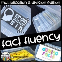 Fact Fluency Warm-Up Bins Multiplication and Division