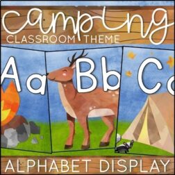 Camping Theme Alphabet Display