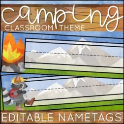 FREE Camping Theme Nam Tags