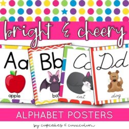 Alphabet Posters | Bright and Cheery Classroom Decor