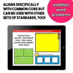 Addition Word Problems Digital Activities for First Grade Math SeeSaw ...